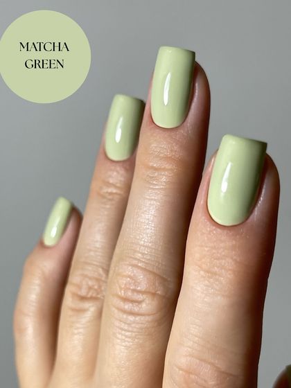 A beautiful, creamy matcha green. This solid color is fresh, modern, and perfect for adding a subtle pop of color to your look.