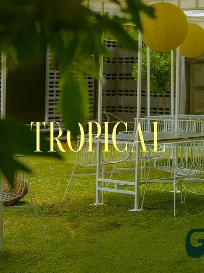 Our outdoor seating offers a tropical vibe, perfect for relaxing with a drink and enjoying the Bangalore weather.