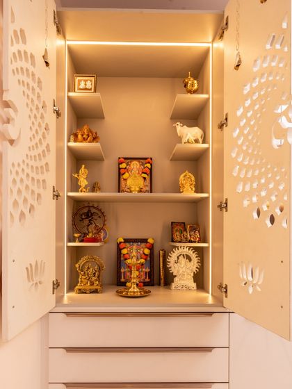 DesignCafe - Custom Modular & Space-Saving Furniture A Corner for Peace: Vastu-Compliant Pooja Units photo 11
