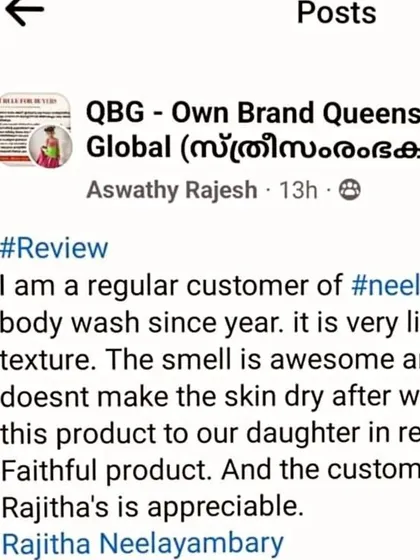 Another post sharing the wonderful review for our Goat Milk Body Wash. This customer calls it a "faithful product" and appreciates our customer service.