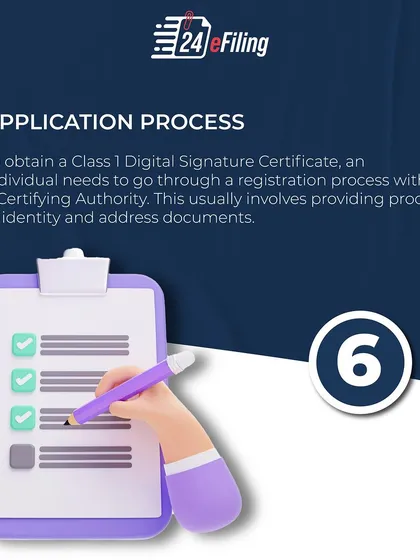 Obtaining a Class 1 DSC involves a straightforward registration process with a Certifying Authority. We handle the application for you, which includes submitting the required proof of identity and address documents.