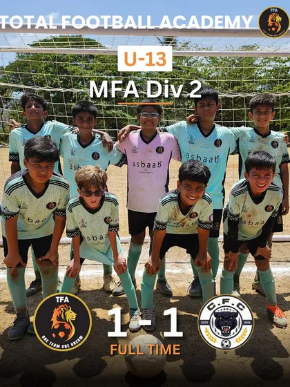 Intensity at its peak. A thrilling 1-1 draw for our U13 squad.