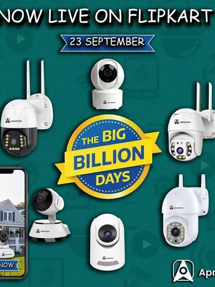 I'm excited to announce that my cameras were featured in Flipkart's Big Billion Days sale. It's great to partner with leading platforms to make security accessible to more people.