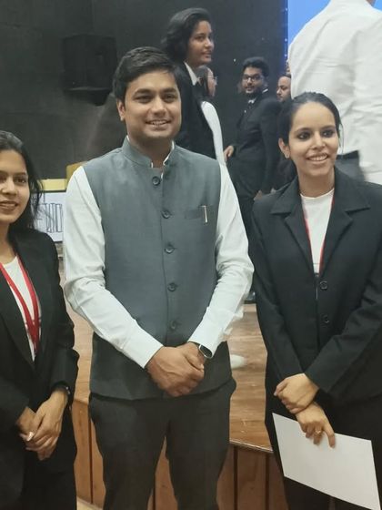 Posing with aspiring lawyers. Their enthusiasm for the law is a great reminder of why we do this work.