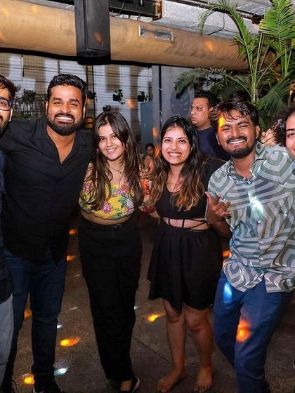 Another happy group enjoying the party. The energy of the crowd is what makes each night unique.