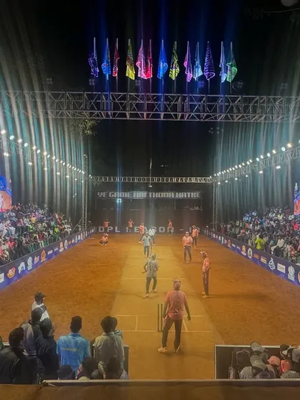 This is what a premier league event feels like. I built this entire arena for the DPL Season 13 cricket tournament, complete with massive trussing, broadcast-quality lighting, and seating for a huge crowd, creating an unforgettable atmosphere.