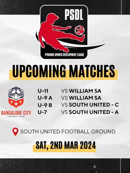 The upcoming fixtures for our teams in Week 5 of the PSDL.