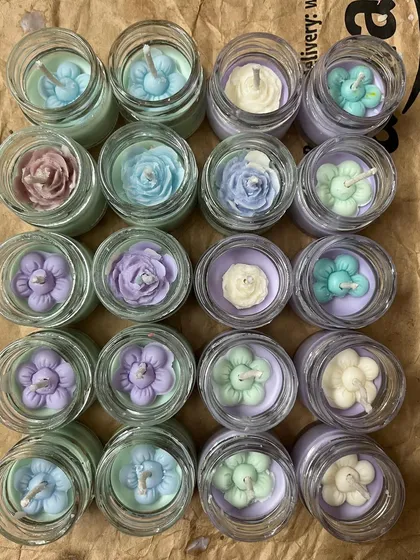 These tiny floral candles went out for a Teacher's Day order. They are a sweet and simple way to show appreciation.