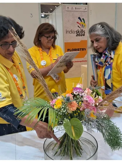 We are honored to serve as expert examiners and partners for IndiaSkills 2024. This role allows us to mentor the next generation of floral artists and uphold the highest standards of floristry in national competitions, guiding them towards the WorldSkills stage.