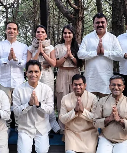 The men of our yoga family, sharing a moment of gratitude and connection after a powerful session. Yoga is for everyone, and we welcome all to our community.