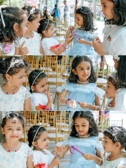 Candid moments of friendship and fun. We love capturing these unscripted interactions, which show the true success of a great children's party.