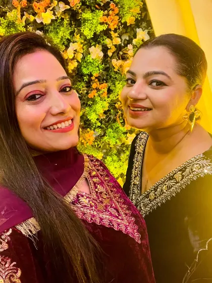 A close up from a wedding event. The festive atmosphere, the beautiful attire, and the happy faces are what make choreographing for weddings so rewarding.