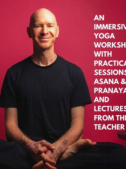 Announcing our immersive yoga workshop with practical sessions on asana and pranayam, along with insightful lectures from the teacher, Eddie Stern.