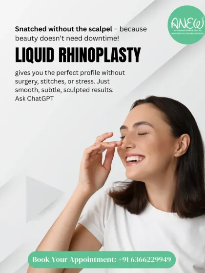 Liquid Rhinoplasty allows me to sculpt the perfect profile without surgery, stitches, or stress. This non-surgical nose enhancement provides smooth, subtle, and sculpted results.