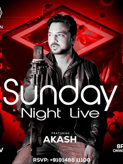 End your weekend on a high note with electrifying Sunday night live sessions featuring Akash.
