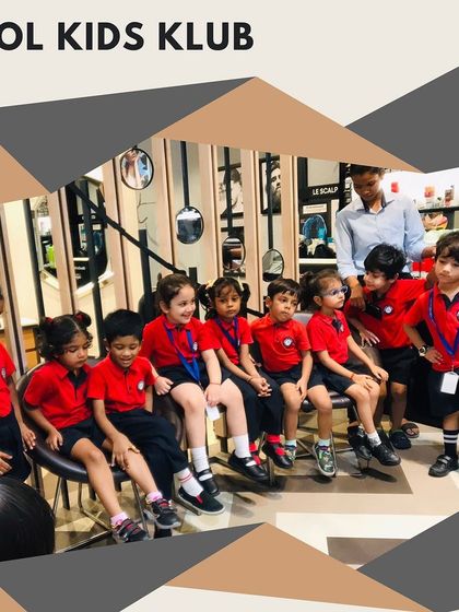 A group of young children from a local play school visiting our salon for a "Kool Kids Klub" event.