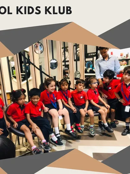 A group of young children from a local play school visiting our salon for a "Kool Kids Klub" event.