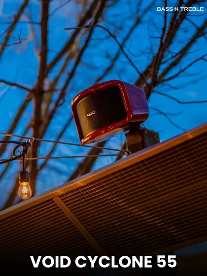 For spaces that need a bit more punch, the Void Cyclone 55 delivers. This vibrant red, high-output speaker is perfect for rooftop bars or club terraces, offering powerful, club-quality sound in a stylish, weatherproof package that can handle any party.