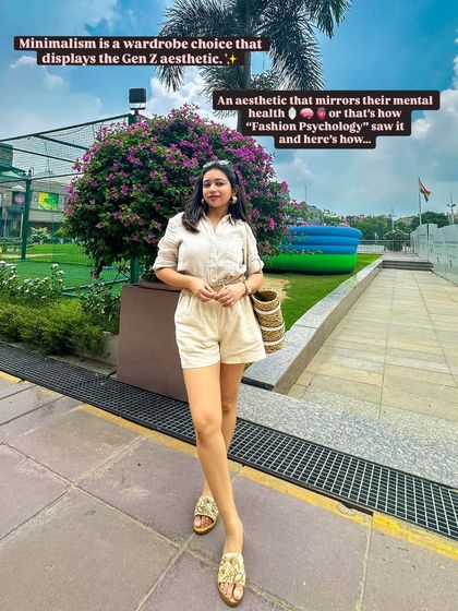 This outfit is a perfect example of the Gen Z aesthetic. Minimalism isn't just a choice; it often mirrors mental health and a desire for clean, uncluttered style.