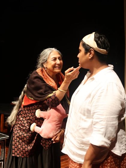 A still from a rehearsal of "The House of Bernarda Alba."