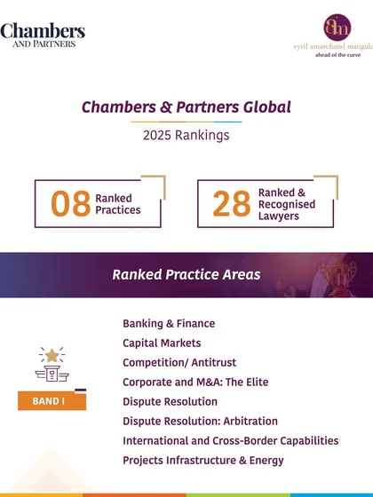 A summary of our achievements in the Chambers & Partners Global 2025 Rankings, with 8 practice areas ranked in Band 1 and 28 of our lawyers recognized for their expertise.