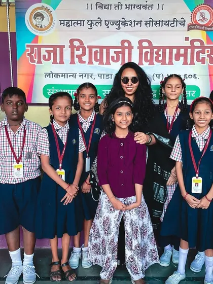 Another photo from a school visit. The opportunities coming my way have been magical, and I'm grateful to use my platform to make a difference.
