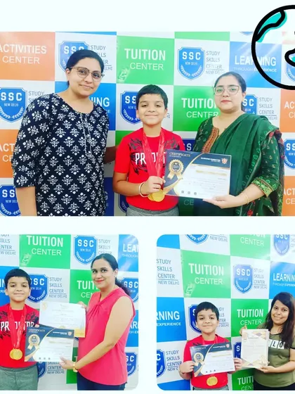 We celebrate every student's success. Here is one of our bright students from Class 5, who secured a top rank and a gold medal in the International General Knowledge and Maths Olympiads. Our targeted coaching helps students excel in competitive exams.