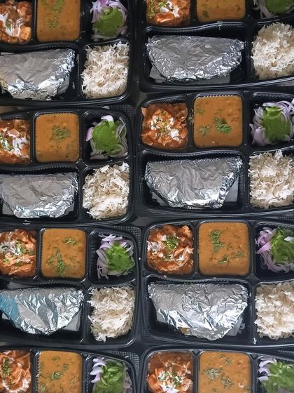 A large order prepared for MERI College. I frequently cater for colleges in the West Delhi area, providing students with wholesome, homemade food.