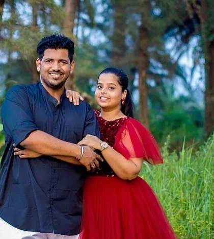 A lovely couple portrait from a pre-wedding shoot. Our rental outfits help you get that perfect coordinated look without the high cost of buying multiple outfits.