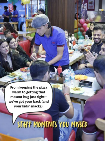 My team is here to make sure you don't have to lift a finger. From serving food to managing activities, we handle everything so you can relax and enjoy the party with your guests.