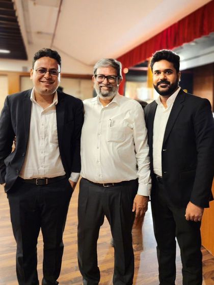 Posing with two promising advocates. Seeing their passion and dedication reaffirms my faith in the next generation of legal professionals.
