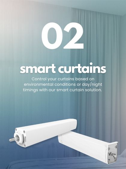 This is the technology that powers your smart curtains. I install these quiet, reliable motors that can be controlled based on environmental conditions or simple day and night timings.