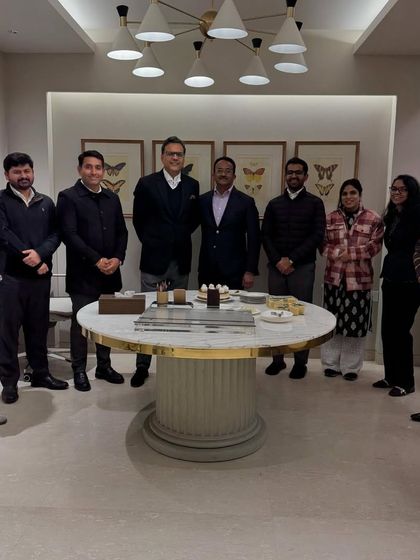 Celebrating Diljeet Titus's birthday after a conference. It is always a pleasure to mark these special occasions with colleagues.