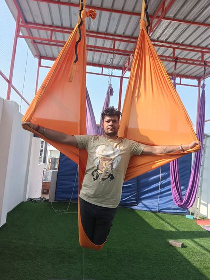 Me in the Star Pose, ready to welcome you to our studio.