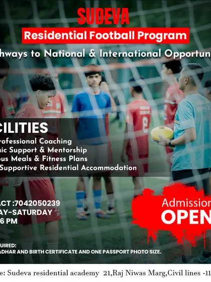 Your journey to becoming a professional footballer starts here. Our full-time residential program provides everything you need to succeed: professional coaching, academic support, and a pathway to national and international opportunities. Admissions are open.