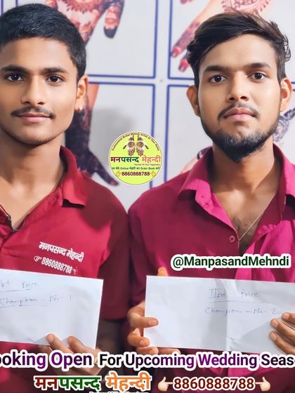 Two of our talented artists, recognized as champions in an internal competition. We encourage continuous learning and improvement within our team.