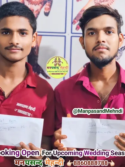 Two of our talented artists, recognized as champions in an internal competition. We encourage continuous learning and improvement within our team.