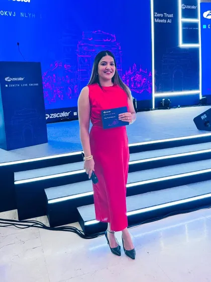 Posing on the Zenith Live Encore stage. I am comfortable and confident in front of large-scale, high-tech stage productions.