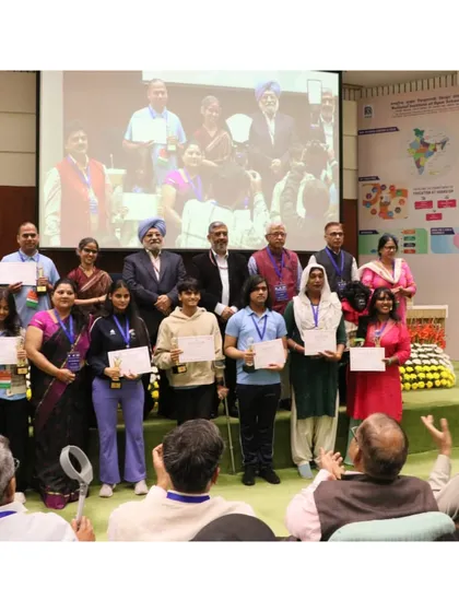 On stage with fellow awardees. Moments like these are a reminder of the hard work and dedication that goes into achieving your dreams.