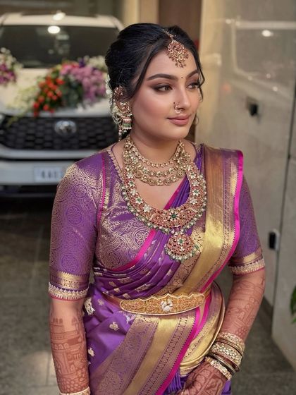 Madhuri Subbaraju - Destination Wedding Makeup Timeless Muhurtham Brides photo 15