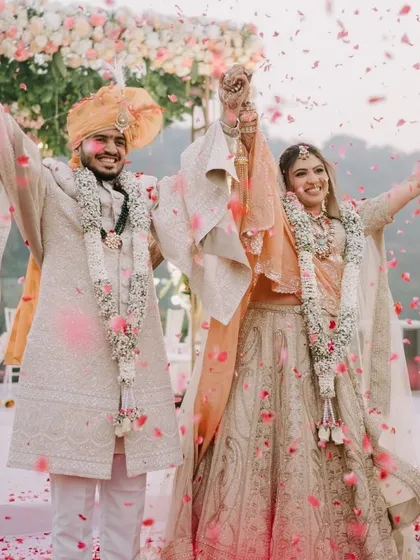 Victory and joy! This is the feeling we want every couple to have as they are pronounced husband and wife.