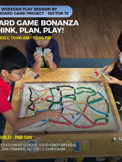 Another Board Game Bonanza session, this time at a different location, offering more opportunities for kids to join the fun.