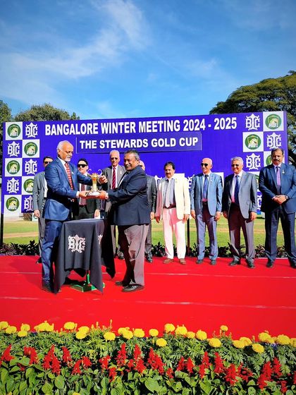 The Steward Gold Cup presentation.