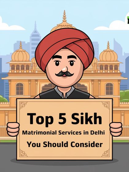 Looking for Sikh matrimonial services in Delhi? This graphic links to my blog on the top 5 services, with my personalized approach being a key highlight.