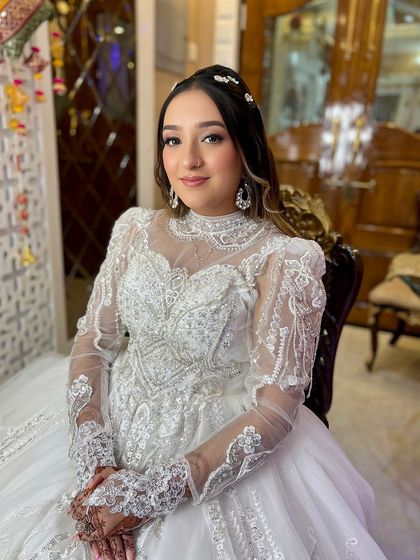 Makeup for a baby shower. My past bride and now mommy-to-be, Tejasvi, wanted a princess vibe, and we delivered!