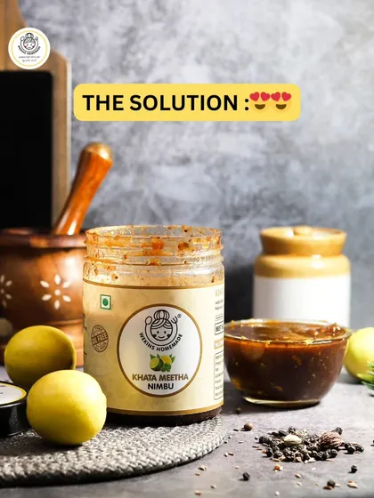 Our Khatta Meetha Nimbu is the solution to so many problems. This sweet and sour lemon pickle is the perfect mood-lifter.