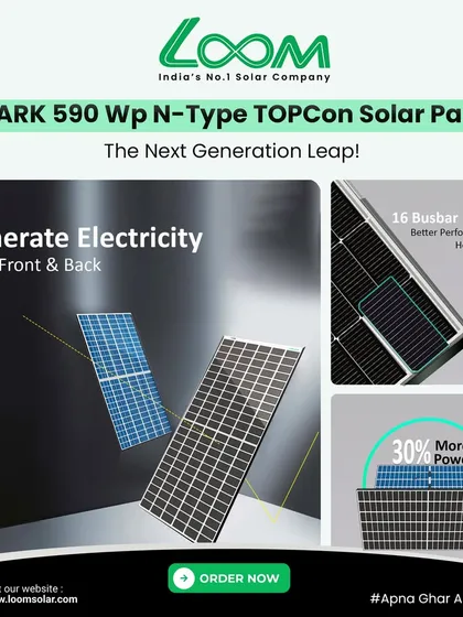 My SHARK 590 Wp N-Type TOPCon panel is a next-generation leap in solar technology. It generates electricity from both the front and back, delivering up to 30% more power for your farm or business.