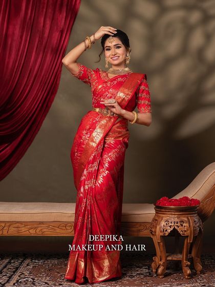 Deepika Makeup and Hair - Professional Makeup & Hair Academy My Signature: South Indian Bridal Artistry photo 51