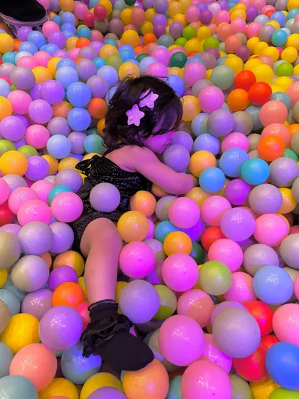 Lost in a world of color! This is what pure, carefree fun looks like at Kaboom.