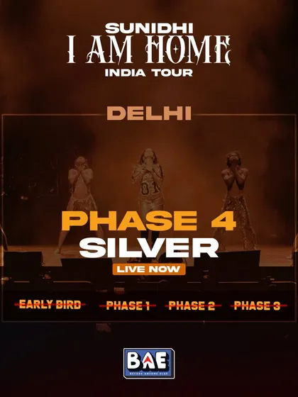 PHASE 4 SILVER - LIVE NOW. Announcing the next ticket phase for the Delhi show.